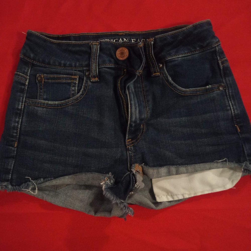 American Eagle Denim super stretch Shorts Size 2